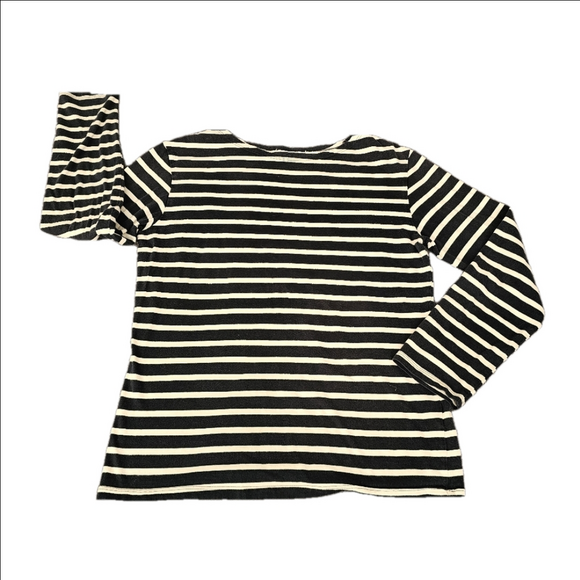 Seasalt Cornwall Sailor Shirt Long Sleeve Organic Cotton Navy Blue Size 14 - Picture 1 of 16